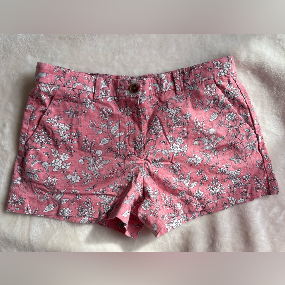 GAP Khakis by GAP Pink Floral Print Summer Short 06 R